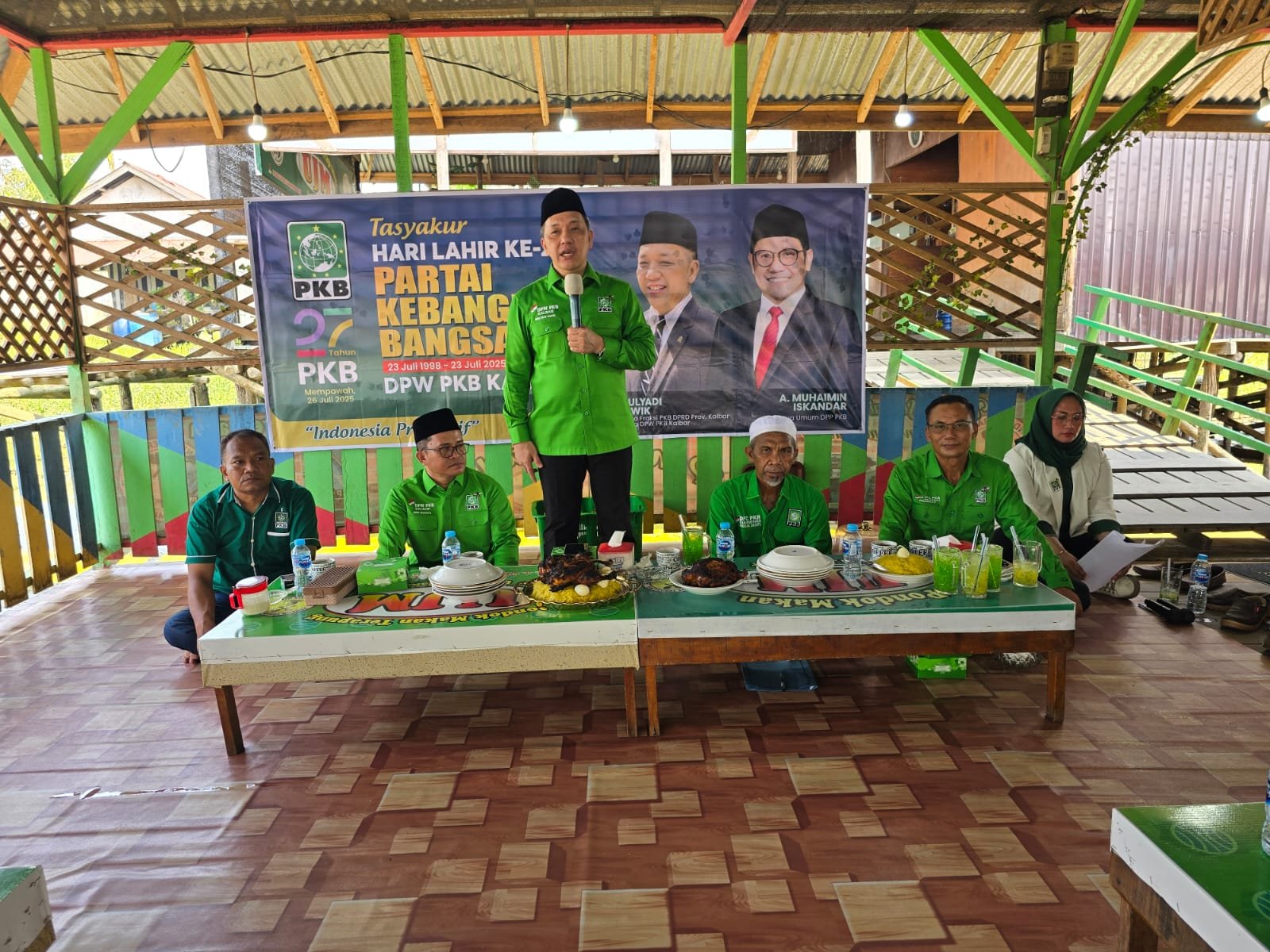 Momen syukuran Harlah PKB ke-27 di Mempawah.