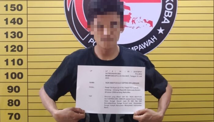 Reserse Narkoba Polres Mempawah Tangkap Pengedar Sabu di Kecamatan Sungai Kunyit