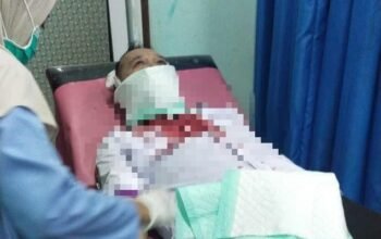 Kondisi Pendeta Suryanto saat dirawat di RSUD Rubini Mempawah.