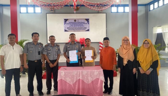 Rutan Sambas Jalin Kerja Sama dengan PKBM Akhlak Mulia untuk Tingkatkan Pendidikan Warga Binaan