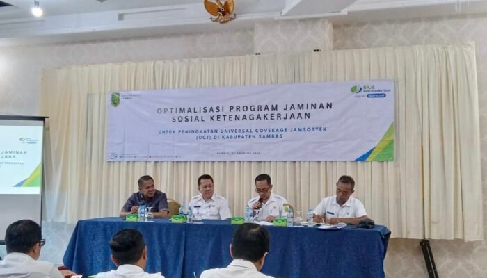 Disnakertrans Kalbar Gelar Optimalisasi Program Jamsostek di Kabupaten Sambas