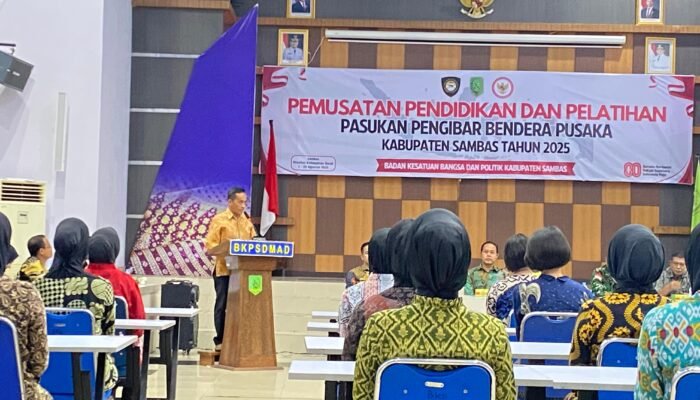 Jelang Peringatan HUT Kemerdekaan RI ke-80, 28 Calon Paskibraka Kabupaten Sambas Ikuti Diklat