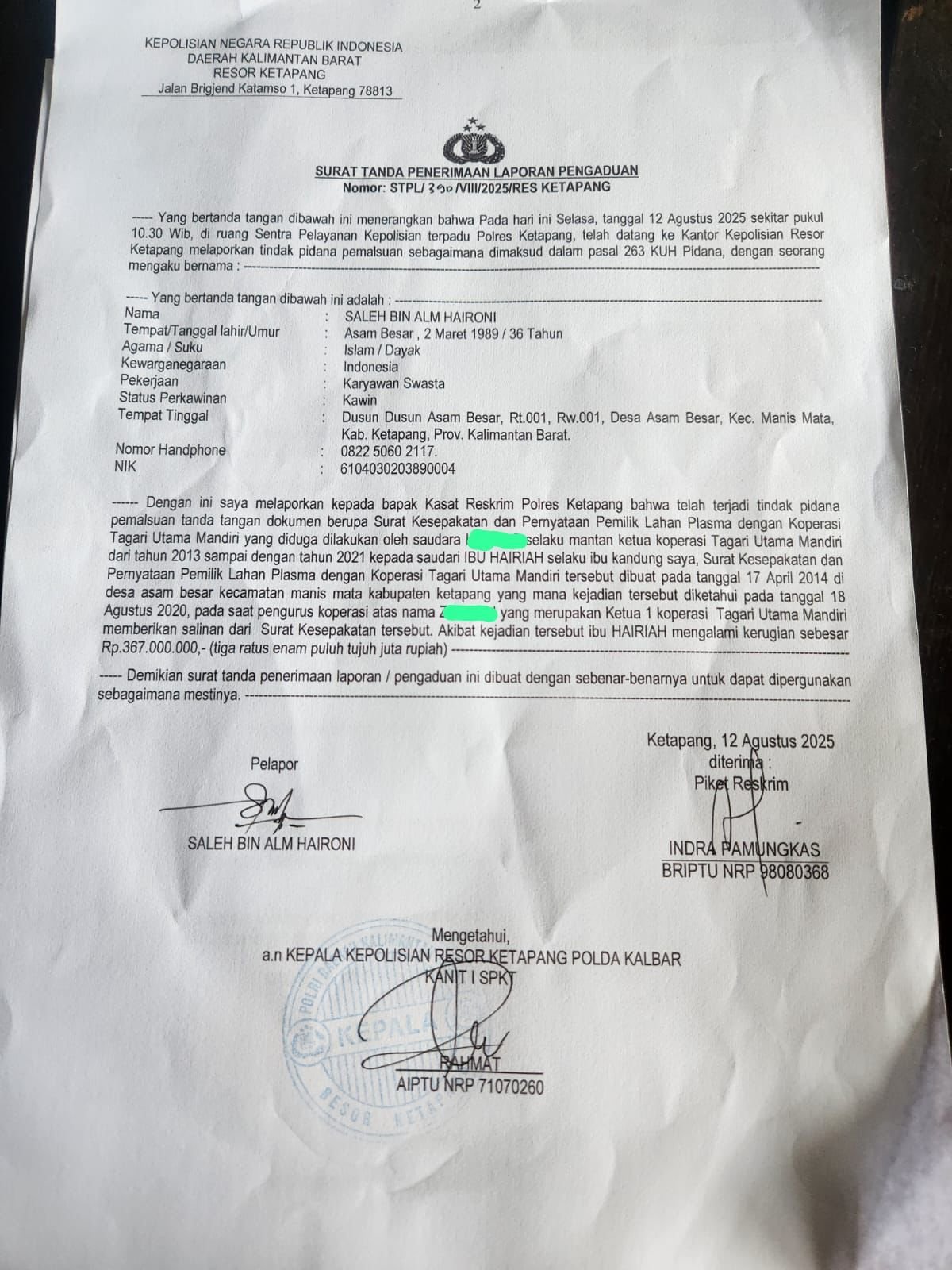 Pemalsuan Dokumen