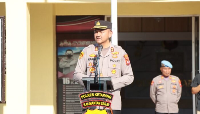 Pimpin Apel Pagi, Kapolres Ketapang Tekankan Pentingnya Kedisiplinan dan Kesiapsiagaan Personel