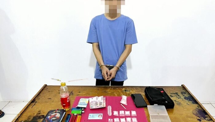Terlibat Dalam Peredaran Narkotika, APN Beserta 10,6 Gram Sabu Diamankan Polsek Tumbang Titi