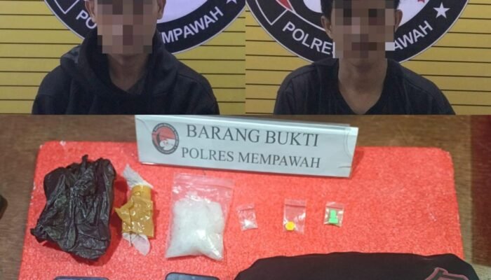 Dua Pemuda di Mempawah Ditangkap Polisi, Kedapatan Bawa Sabu dan Ekstasi