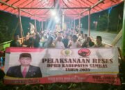 Wakil Ketua III DPRD Kabupaten Sambas, Ferdinan Syolihin saat melakukan reses di Desa Mensere, Rabu 6 Agustus 2025.