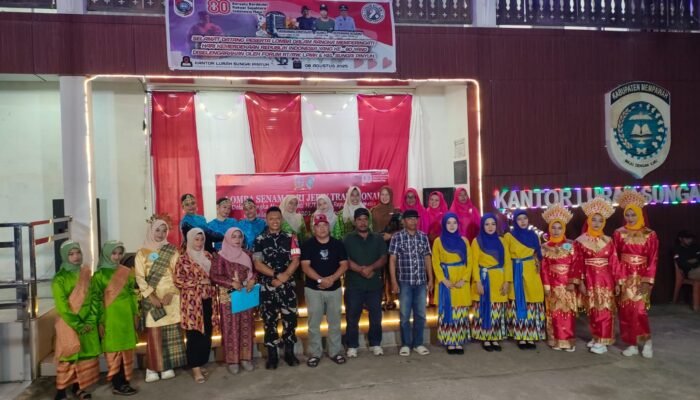 Tiga Srikandi Sabet Juara Satu Lomba Tari Jepin di Kelurahan Sungai Pinyuh