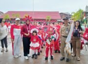 Momen jalan santai SD Negeri 03 Sungai Pinyuh.