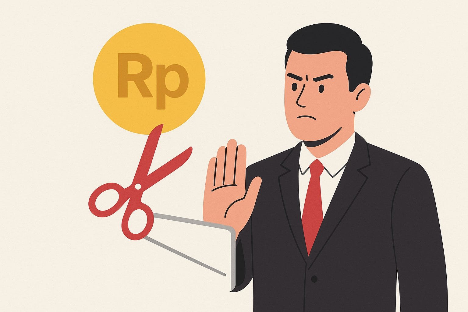 Ilustrasi potong tunjangan pejabat/AI