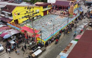 Ritual sembahyang rebut di Sungai Pinyuh, Sabtu 6 September 2025/Istimewa