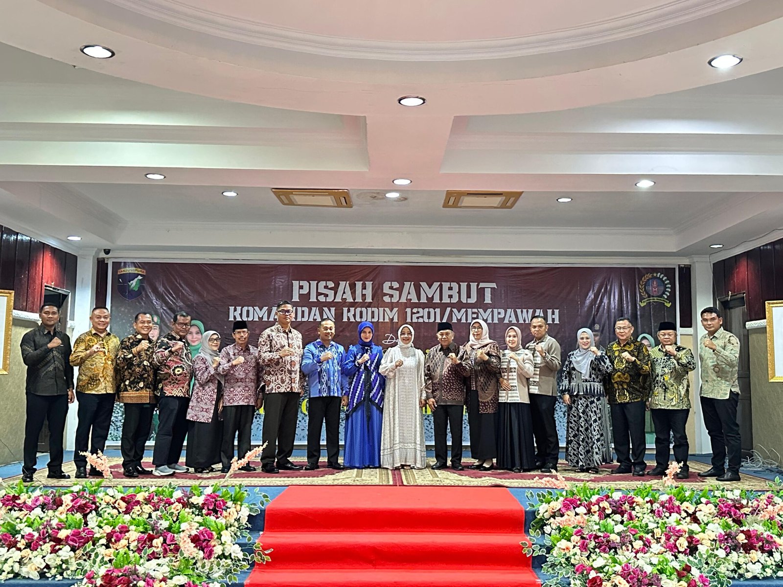 Pisah sambut Komandan Kodim Mempawah.