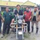 Penyerahan bantuan alat pascapanen di Kecamatan Jawai didampingi PPL, Darma Irawan.