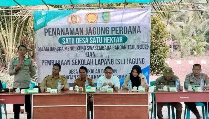 Erwin Johana Dukung Program Swasembada Pangan di Desa Pangkalan Bemban