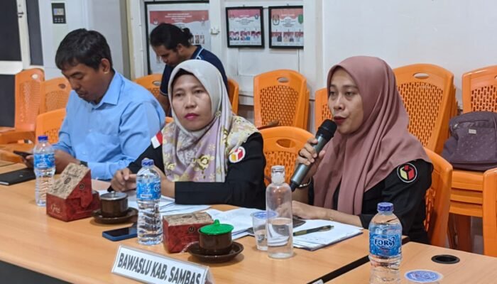 Pleno PDPB di KPU, Bawaslu Sambas Rekomendasikan Tindak Lanjut Hasil Uji Petik
