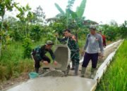 Satgas TMMD bangun jalan rabat beton 500 meter di Kota Lama Galing.