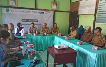 Rapat lintas sektoral Camat Tangaran, Suhut Firmansyah dan jajaran membahas stunting.