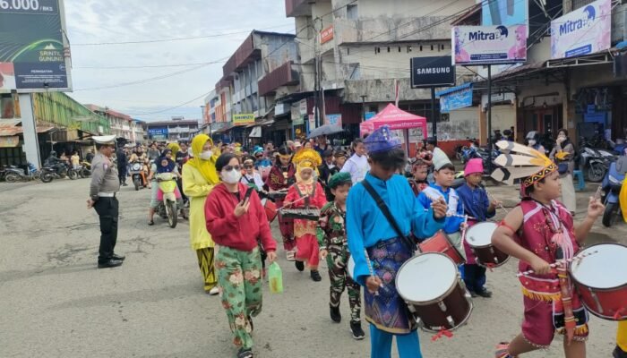 Karnaval Kebangsaan di Sungai Pinyuh Warnai Peringatan Hari Sumpah Pemuda