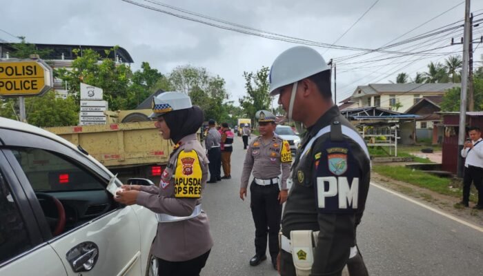 8 Pengendara Ditilang dan 32 Lainnya Ditegur saat Operasi Zebra di Sungai Pinyuh