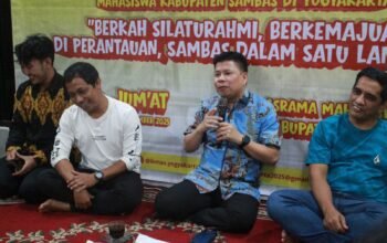 Bupati Sambas, Satono silaturahmi dengan IKMAS Yogyakarta.