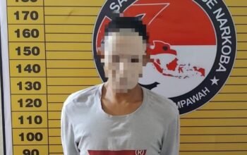 Pengedar sabu inisial R diringkus polisi di Mempawah Hilir.