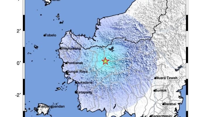 Sekadau Diguncang Gempa Tektonik 4,8 Magnitudo