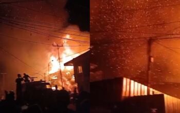 Bengkel Mobil di Terminal Pemangkat Kebakaran, Warga Sekitar Was-was karena Angin Kencang