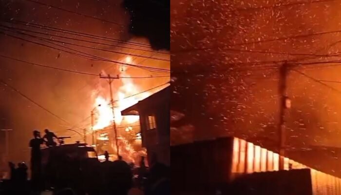 Bengkel Mobil di Terminal Pemangkat Kebakaran, Warga Sekitar Was-was karena Angin Kencang