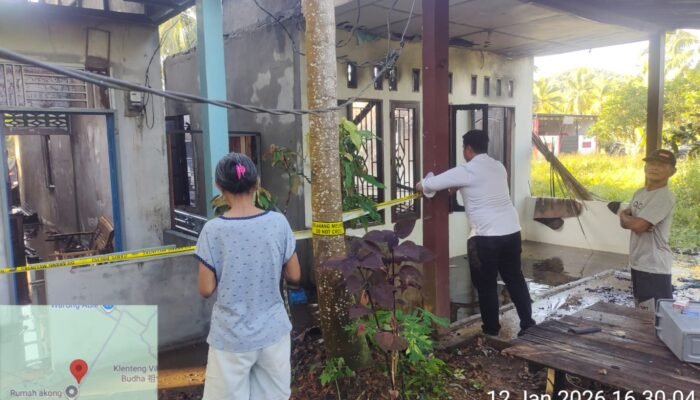 Polisi Ungkap Penyebab Kebakaran Dua Rumah Warga di Sungai Purun Kecil