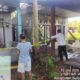 Kondisi rumah warga yang kebakaran di Sungai Pinyuh Kabupaten Mempawah.