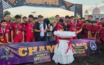 Final Sepakbola Sungai Baru Open, Figo Beri Apresiasi dan Selamat untuk Sebadi FC