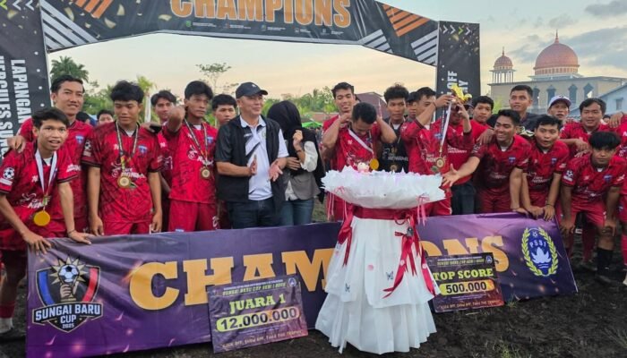 Final Sepakbola Sungai Baru Open, Figo Beri Apresiasi dan Selamat untuk Sebadi FC