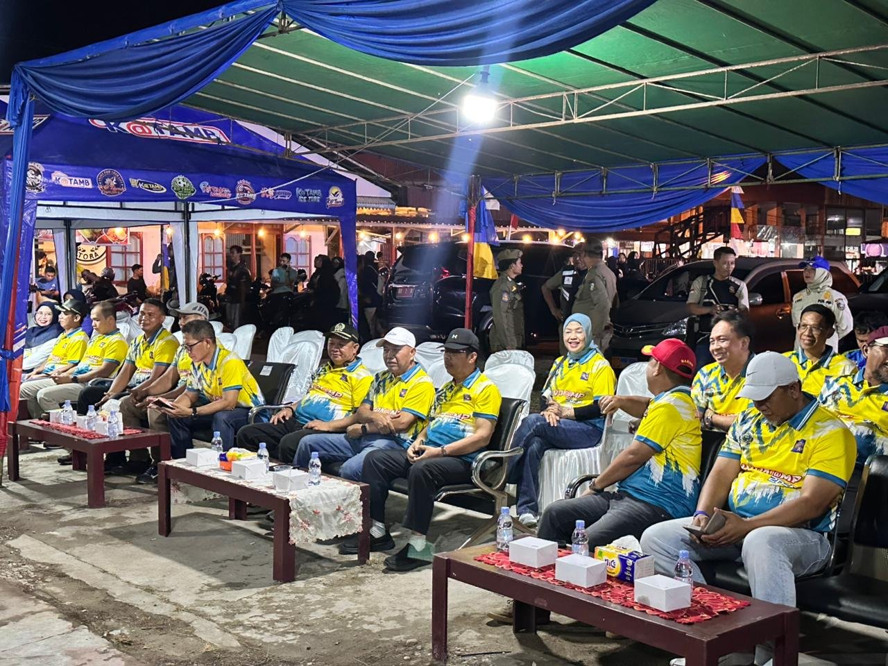 Pembukaan liga voli kampung se-Kabupaten Mempawah.