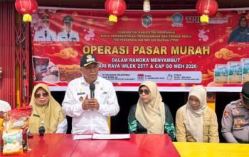 Pasar Murah Pemkab Mempawah Diserbu Warga Sungai Kunyit Menjelang Imlek