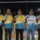 Penutupan Liga Voli Kampung, Ketua DPRD Mempawah, Safruddin Asra foto bersama.