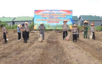 Wakil Bupati Juli Suryadi Dukung Program Ketahanan Pangan Polres Mempawah di Desa Antibar