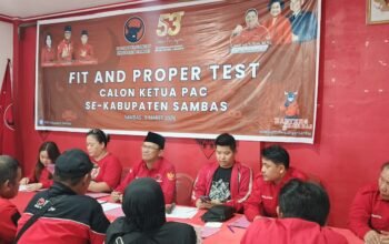 DPC PDIP Sambas Gelar Fit and Proper Test Calon Ketua PAC, Ada Mantan Kader PSI Ikut Serta
