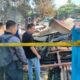 Puing bangunan SMA Negeri 1 Toho yang kebakaran.