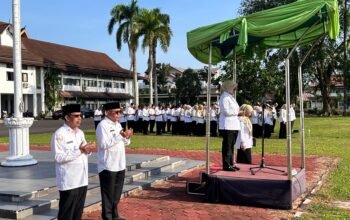 Apel Gabungan Hari Pertama Kerja, Bupati Erlina Tekankan Disiplin