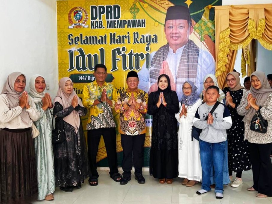 Suasana open house Ketua DPRD Kabupaten Mempawah