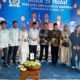 Suasana halal bihalal open house Wakil Ketua DPRD Kabupaten Mempawah, Riduan M Yusuf di rumah dinas.