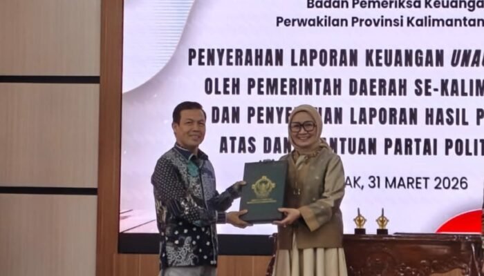 Ketua DPRD Sambas Terima LHP BPK Dana Parpol 2025