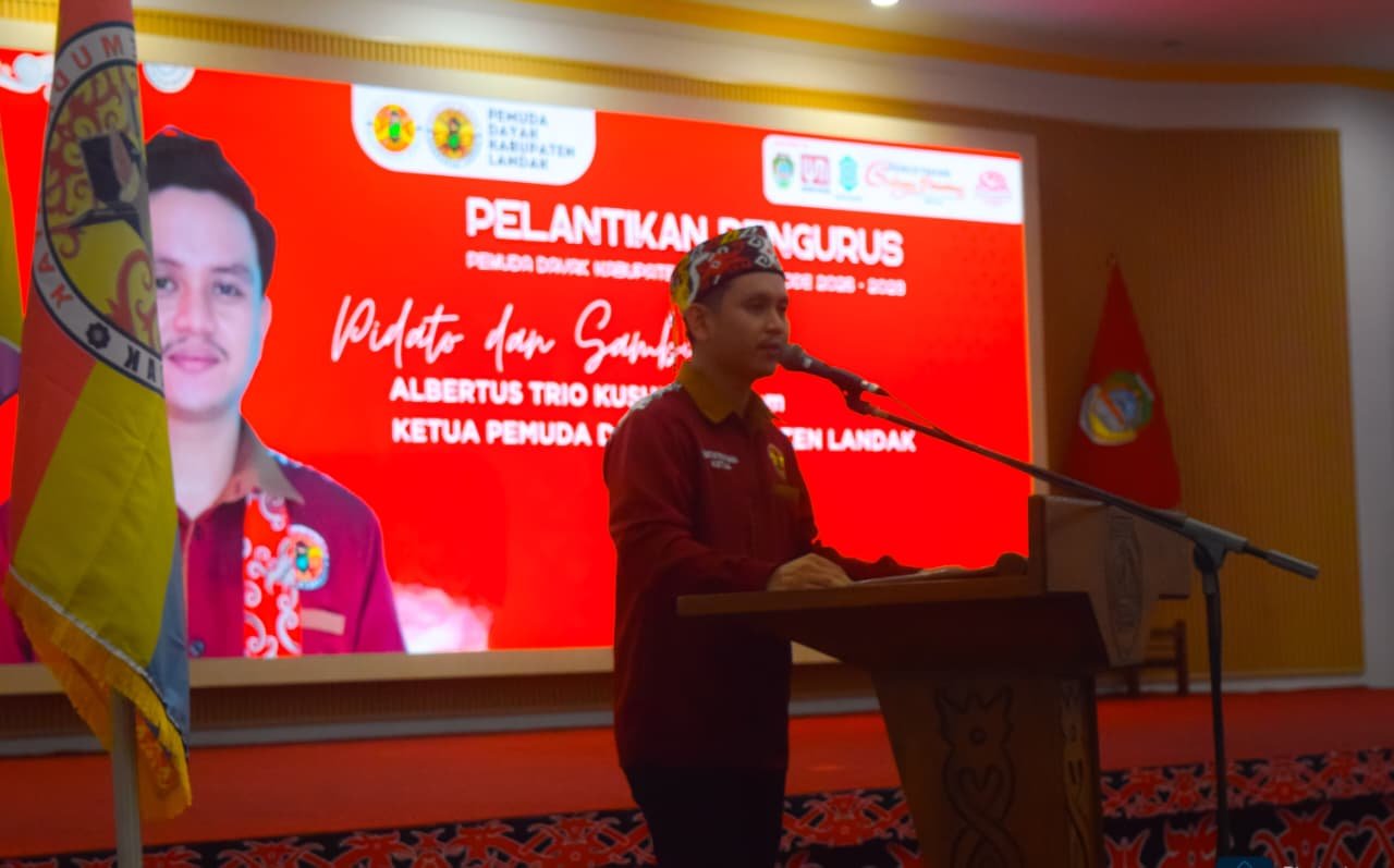 Ketua Pemuda Dayak Kabupaten Landak, Albertus Trio Kusuma, S.I.Kom