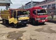 Ragasa VS Canter, Benturan Dua Truk di SPBU Sungai Pinyuh Ditengarai Serobotan Antrian Solar