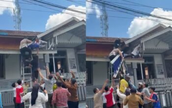 Aksi Heroik BRIPTU Dirga, Selamatkan Korban Kesetrum di Atap Bapas Sambas