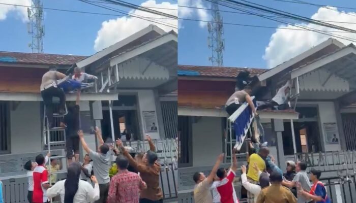 Aksi Heroik BRIPTU Dirga, Selamatkan Korban Kesetrum di Atap Bapas Sambas