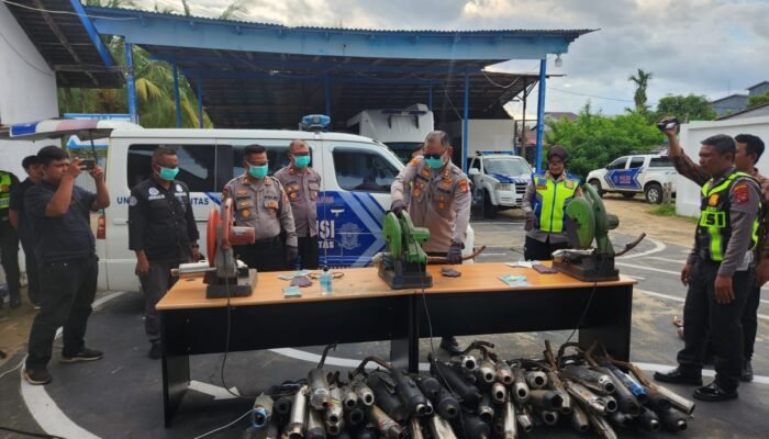 Polres Ketapang Tindak 829 Knalpot Brong, ETLE Handheld Mulai Diterapkan