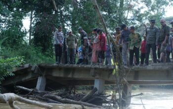 Bupati Sambas Tinjau Jembatan Berkemajuan yang Rusak di Tebuah Elok Subah