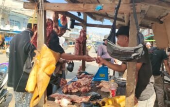Jelang Iduladha, Harga Daging Sapi di Pasar Pagi Sungai Pinyuh Lebih Murah dari Saat Idulfitri