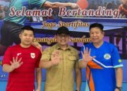Momen Wakil Bupati Sambas, Heroaldi Djuhardi Alwi foto bersama Ketua PTMSI Kabupaten Sambas, Sudarwin, dan Anggota DPRD Kabupaten Sambas, Hendro Sudomo dalam penutupan event se Kalbar di Pemangkat.